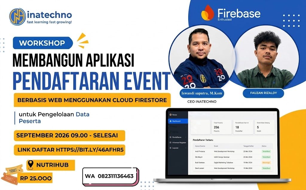 Membangun Aplikasi Pendaftaran Event Berbasis Web Menggunakan Cloud Firestore untuk Pengelolaan Data Peserta