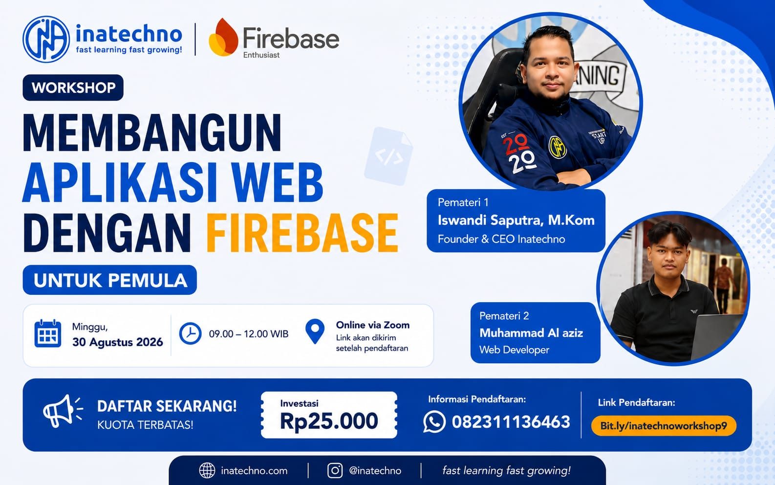 judul : membangun aplikasi web dengan firebase untuk pemula